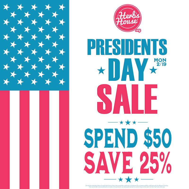 President's Day Sale at Herbs House in Ballard