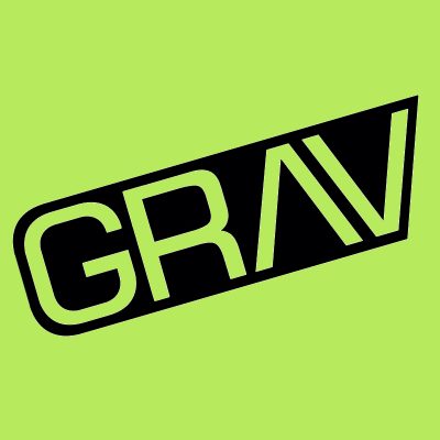 GRAV Logo on Green