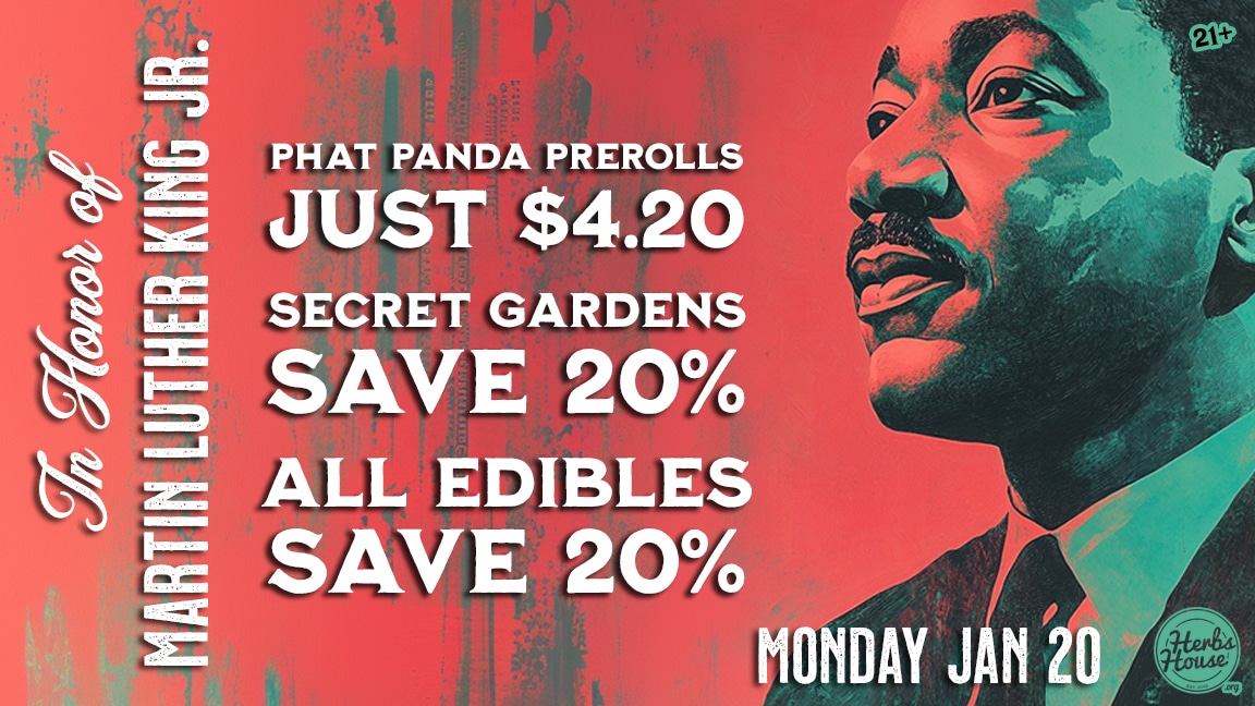 MLK Day Deals at Herbs House Jan 20, 2025