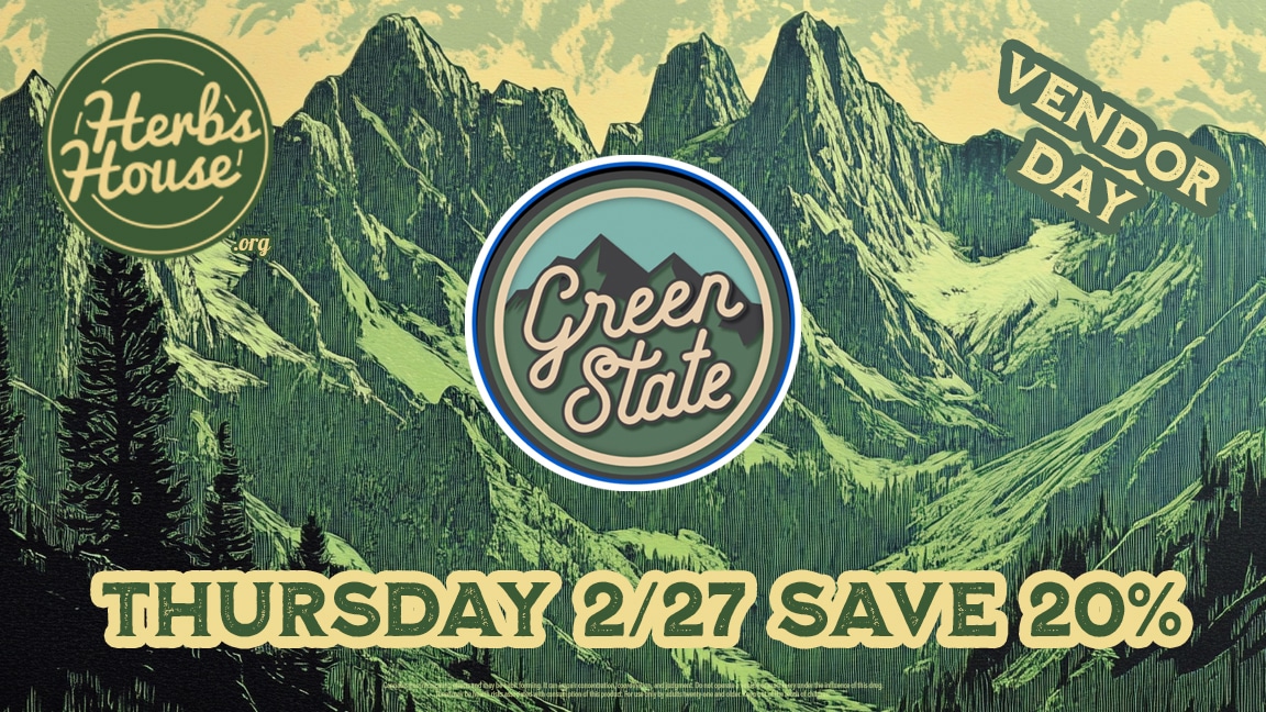 Green State hash rosin - Save 20% at Herbs House Vendor Day