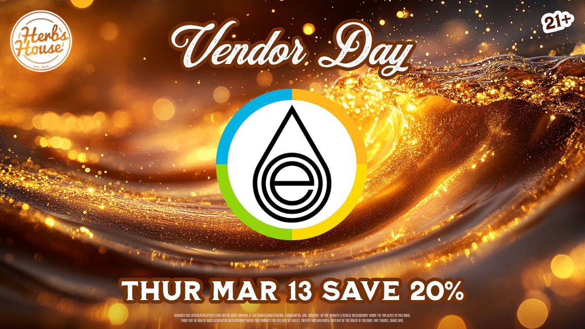 Optimum Vendor Day at Herbs House – Save 20% on cannabis extracts March 13