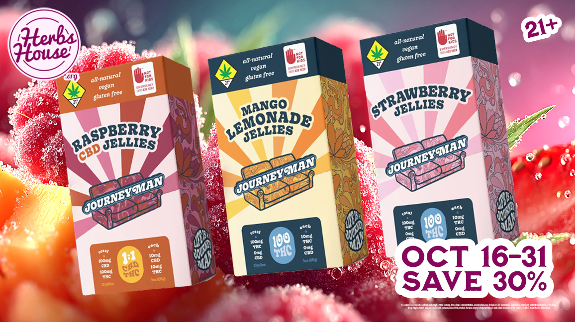 Herbs House, Journeyman Jellies Deal, SAVE 30% Oct 16-31