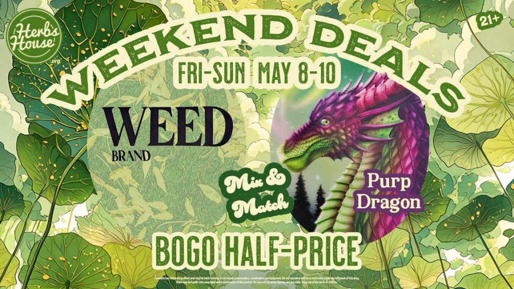 Purp Weed BOGO Deal at Herbs in Ballard